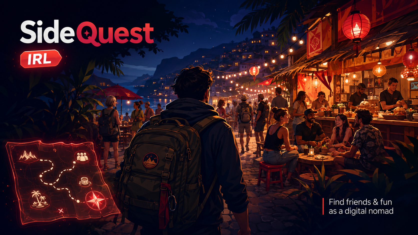 SideQuest IRL  - find friends and fun as a digital nomad